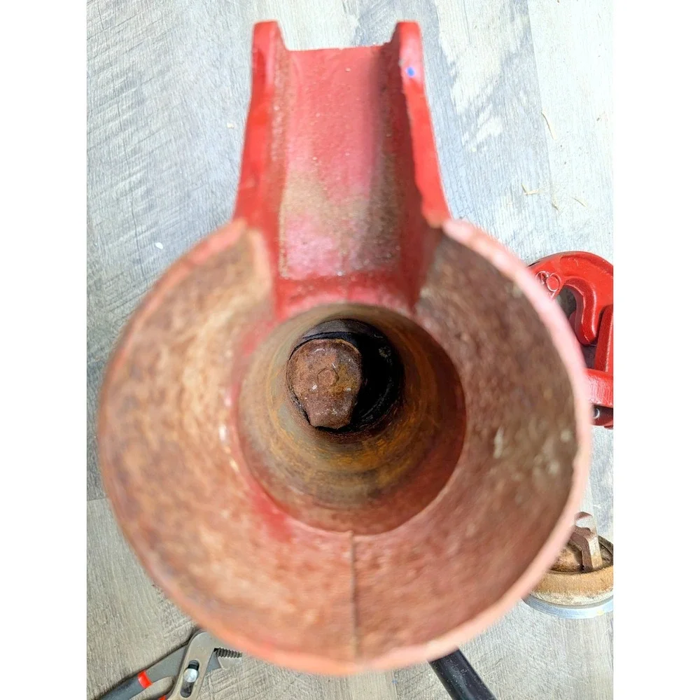 Antique style Cast Iron Red coated Hand operated Pitcher Pump - - 15